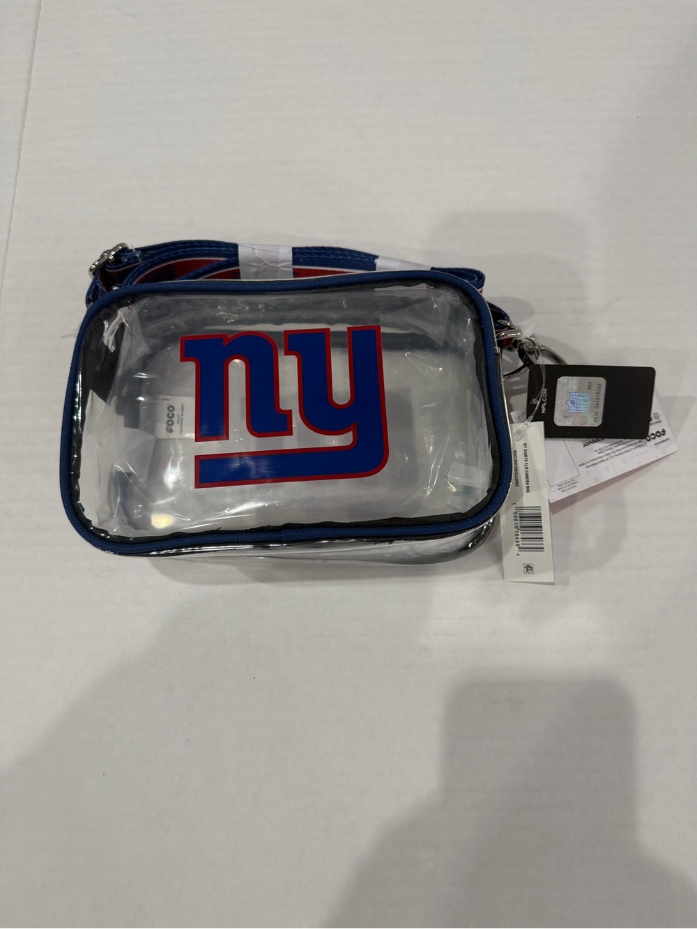 Foco NFL Clear New York Giants Crossbody Phone Bag - Blue/Red